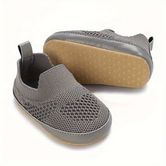 Casual Slip On Woven Shoes For Baby Boys Lightweight Breathable Anti-slip
