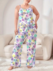 Women's Daisy & Cherry Print Pajama Set