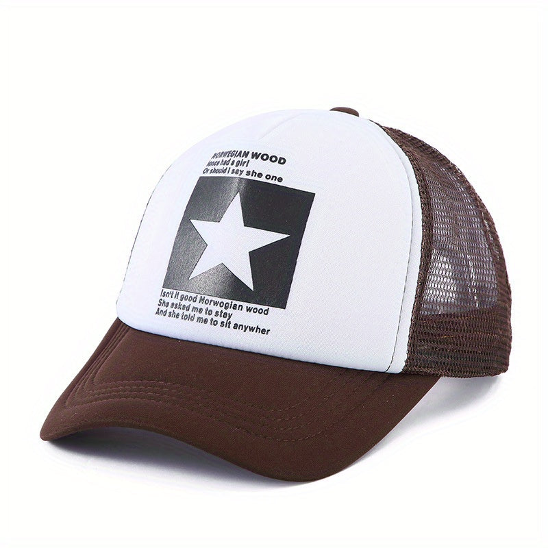 Men's Sunshade Baseball Cap Outdoor Sunscreen Breathable Mesh Hat
