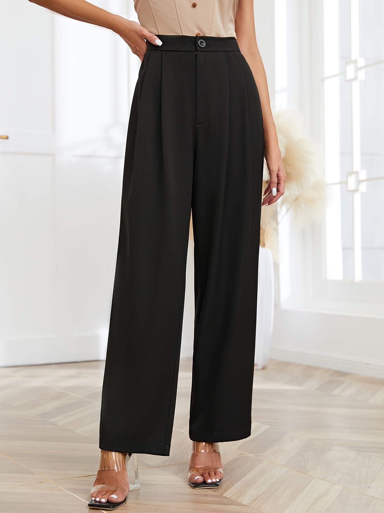 Loose High Waist Wide Leg Pants for Women