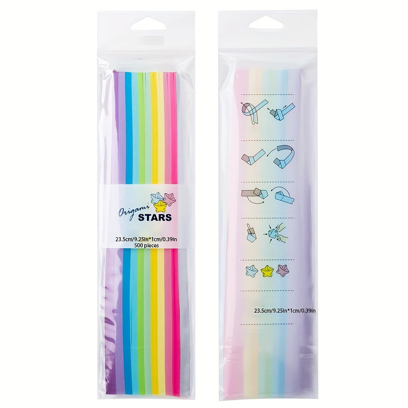 DIY Wishing Star Folding Paper Set 500 Strips