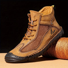 Men's High Top Chukka Boots Outdoor Non Slip Lace Up Boots