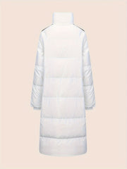 Women's Long Down Jacket High Neck Warm Winter Coat