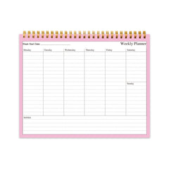 Trees Weekly Planner Notepad 7-9.5 Inches