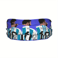 Messi Soccer Jersey Headband, Non Slip Bandana with Messi's Name & Number 10