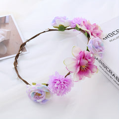 Girl's Faux Rose Children's Wreath Headdress
