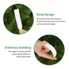 100pcs 10 Plastic Plant Nursery Labels Garden Stake Tags