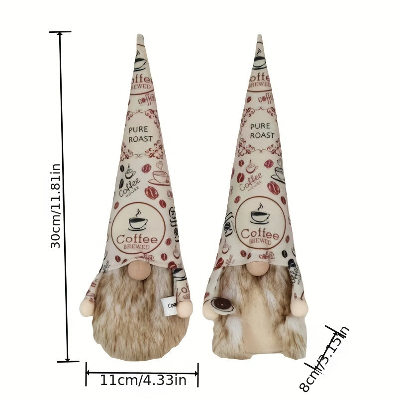 Coffee Doll Plush Gnome Faceless Puppet Ornaments