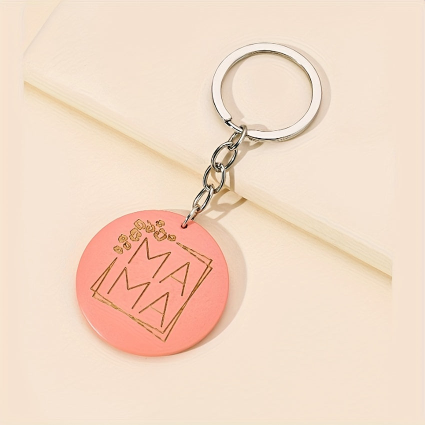MAMA Engraved Keychain Key Ring Purse Bag Charm Gift For Mom