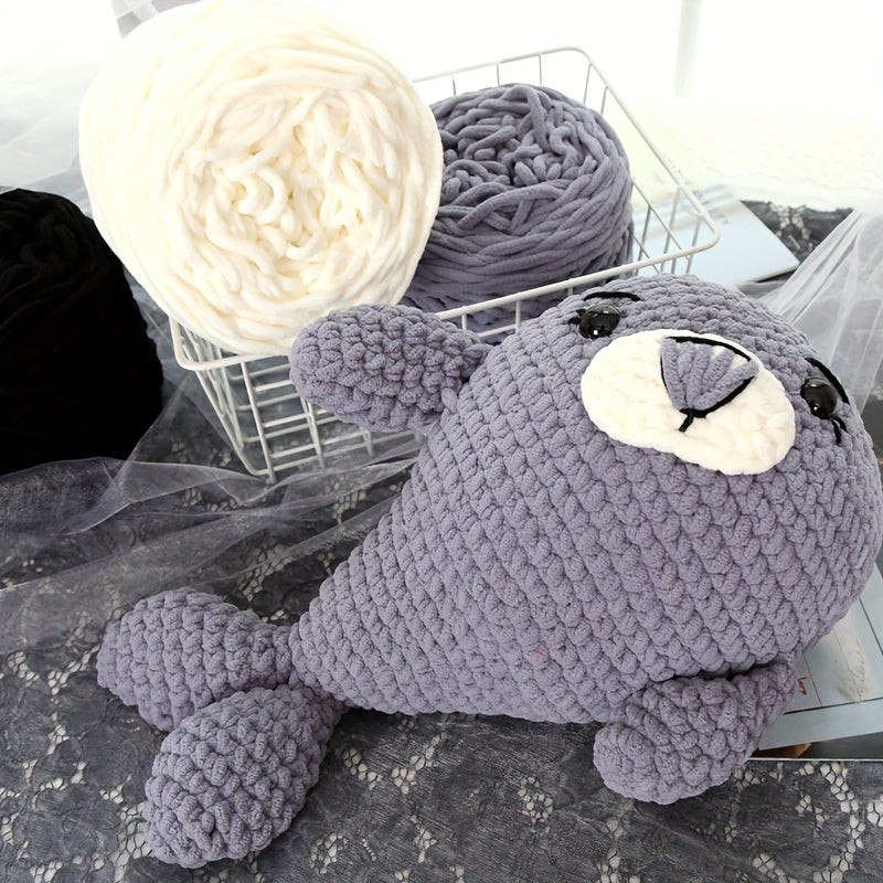 3pcs Ice Strip Wool Crochet Thread Soft Yarn for DIY