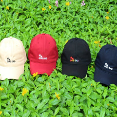 Dog Dad Letter Embroidered Hat Dog Paw Hat Cap