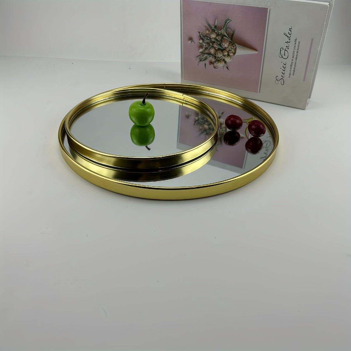 Glass Mirror Tray for Home Decor and Living Room