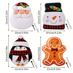 Christmas Candy Box Gingerbread Man Biscuit Box