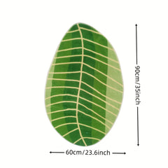 Leaf Bathroom Rug Soft Non Slip Anti & Water Stains Perfect for Indoor