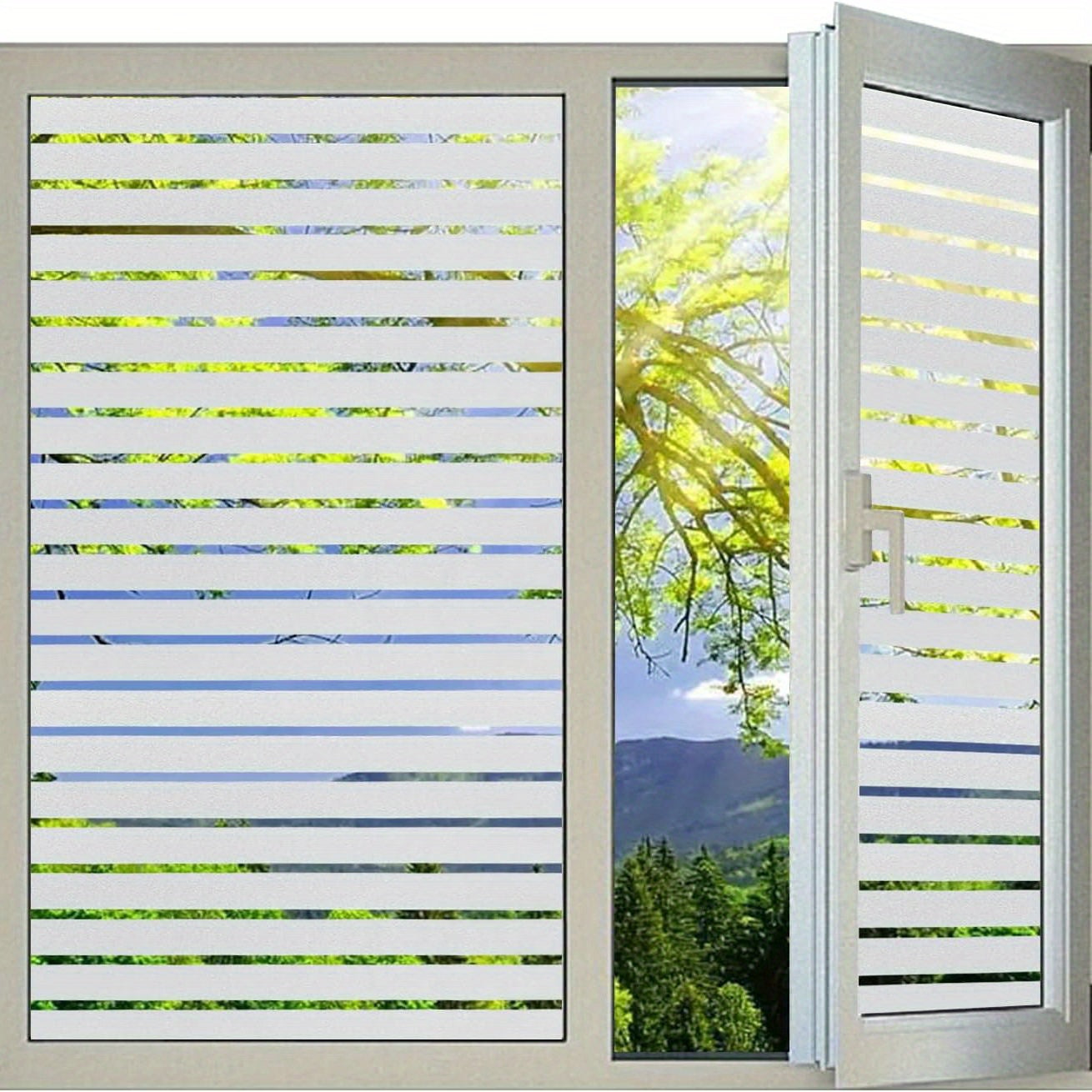 Privacy Window Film Frosted Glass Sticker Static Anti UV Window Cling