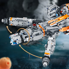 High Tech Starship Combat Aircraft Building Block MOC Educational Toys
