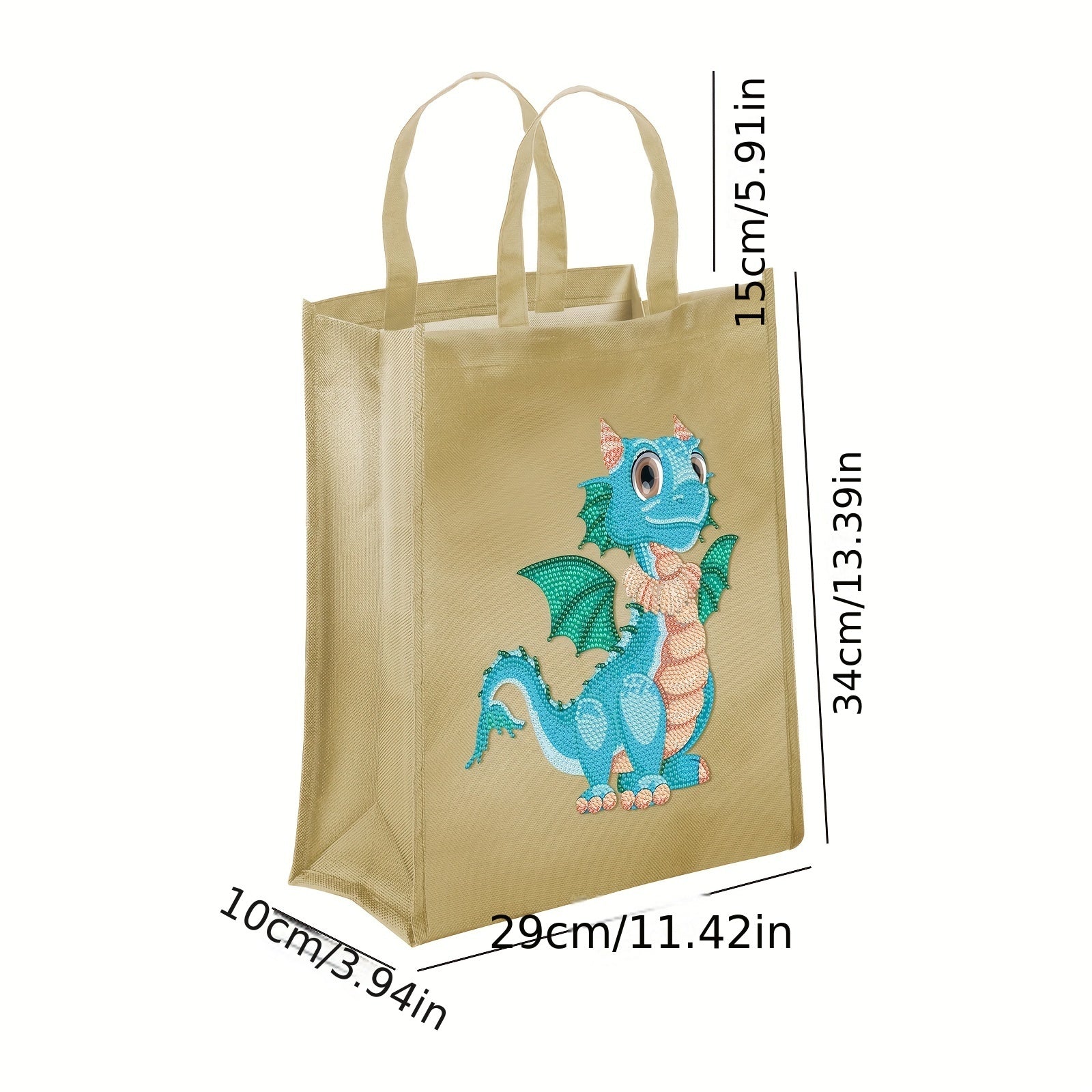 Custom Pink Dinosaur Diamond Painting Ironing Bag