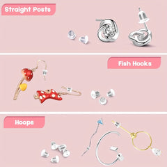 100 Soft Silicone Earring Backs - Transparent Ear Safety Backing Pads