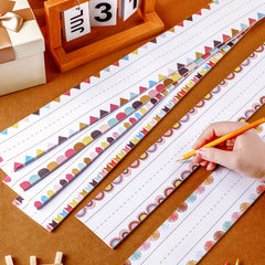 300 Sheets Sentence Strips for Teacher Ruled Adhesive Word Strips Multicolor