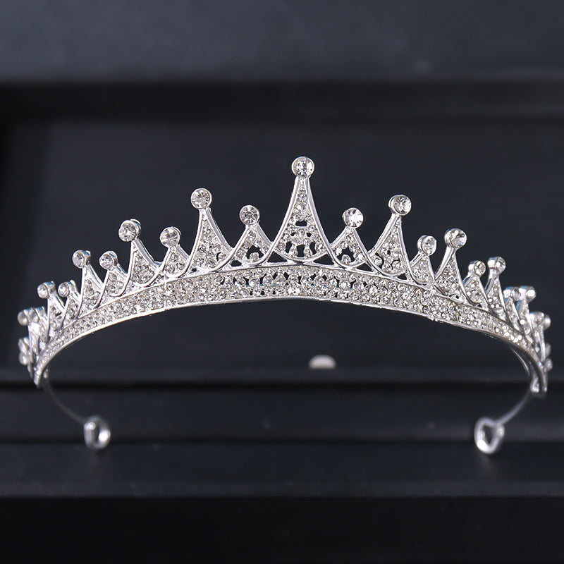 Golden Stunning Crystal Wedding Tiara Vintage Bridal Crown Stone Wedding Crown