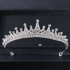 Golden Stunning Crystal Wedding Tiara Vintage Bridal Crown Stone Wedding Crown