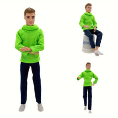 Male Doll Set w/ Interchangeable Outfits 2 Pack Multijoint Action Fig