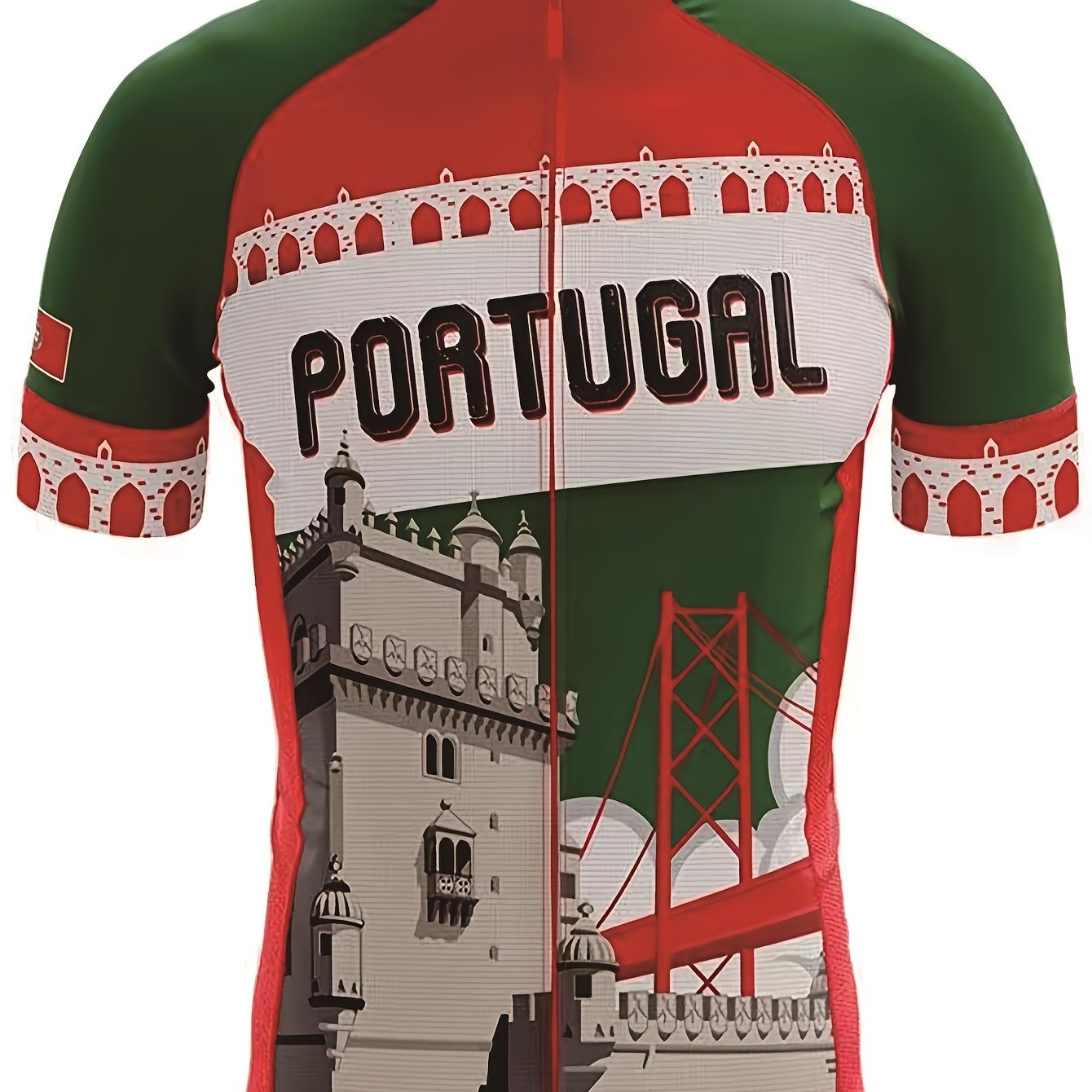 Portugal Themed 3D Print Cycling Jersey