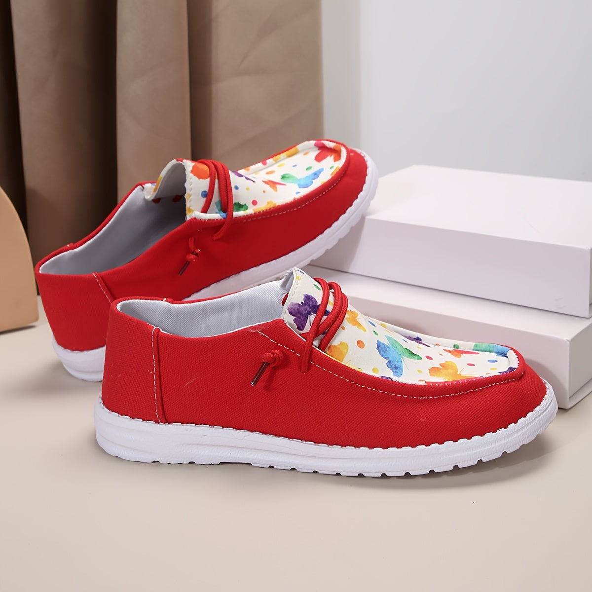Women's Butterfly Pattern Skate Shoes Lightweight Comfortable Sole