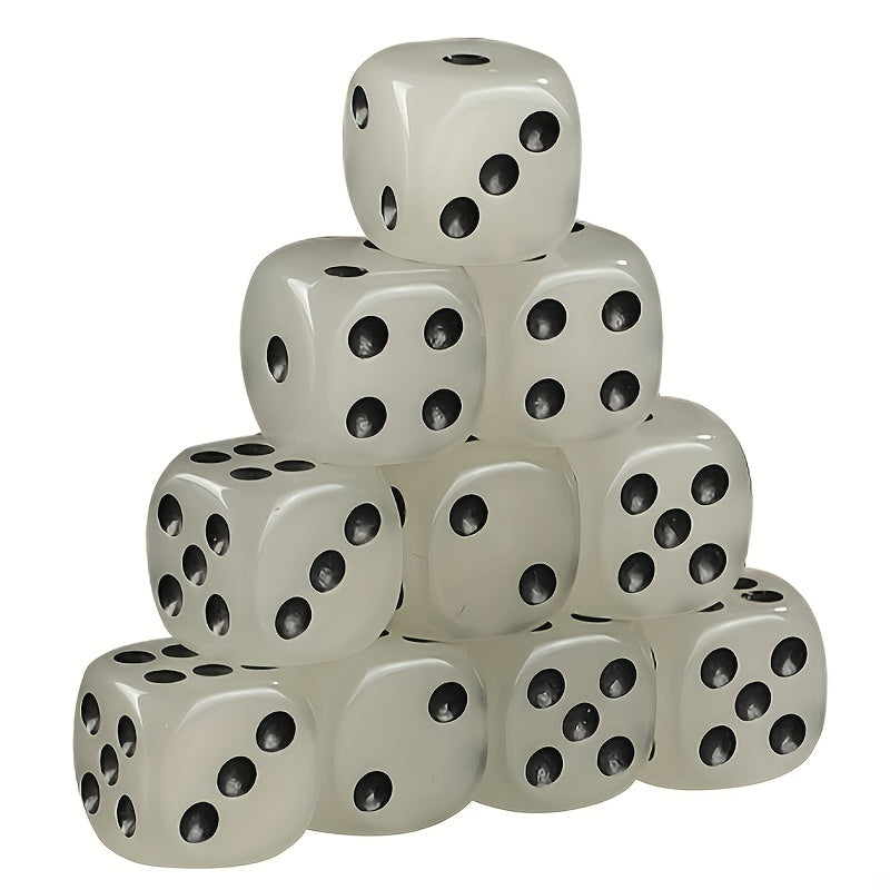 Glow in the Dark Game Dice Set for Board and Math Games