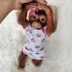 20 Inch Monkey Reborn Doll Soft Touch Vinyl Realistic Youngsters