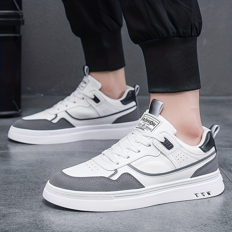 Men's Lace up Sneakers Skate Shoes Breathable Walking Shoes