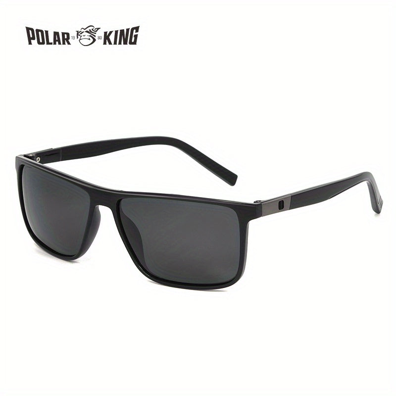Vintage Square Frame Polarized Sunglasses Anti Glare UV400