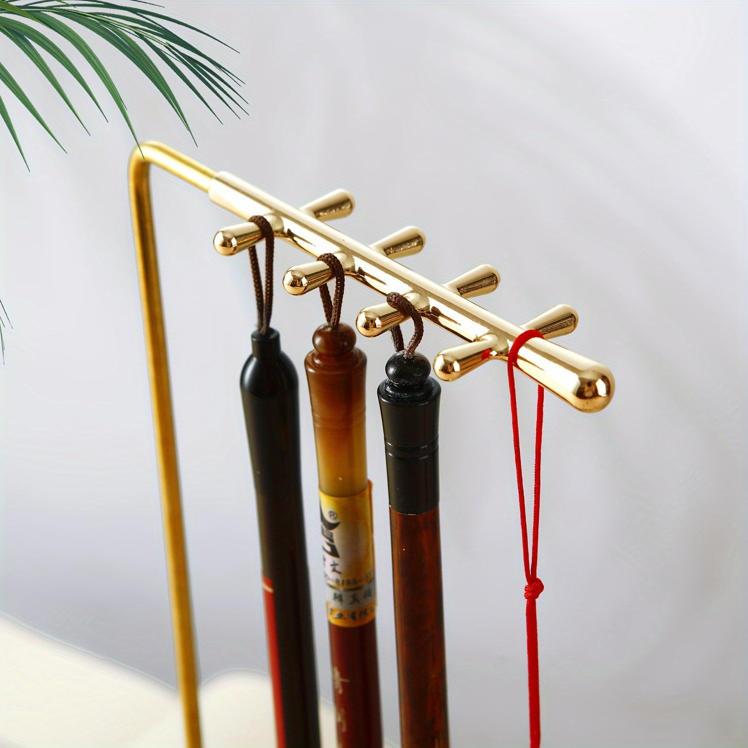 Father's Gift Wenge Holder Pen Hanging Calligraphy Brush Pen Hanger