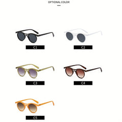 Men's Round Frame UV Protection Sports Sunglasses