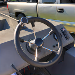 Foam Grip Boat SS Steering Wheel With Knob 34cm