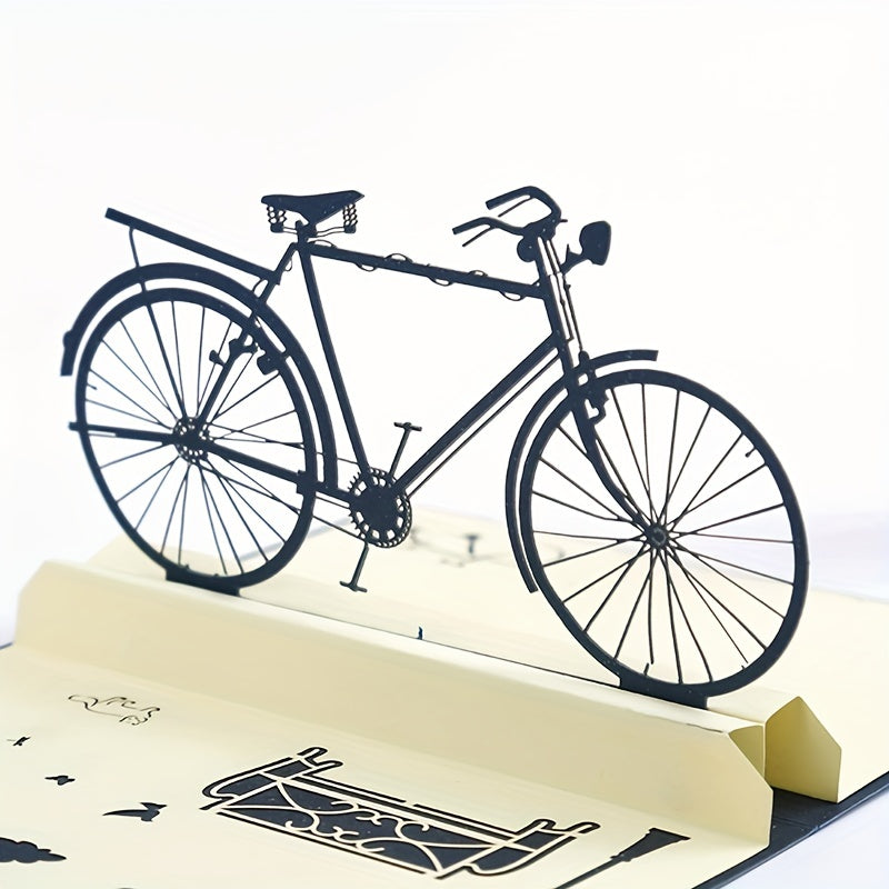 1pc Bicycle Pop up Card Bicycle Birthday Card 3D Bicycle Greeting Card Dad Card