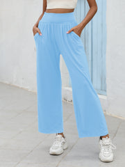 Wide Leg Pants Casual Loose Yoga Lounge Pants With Pocket