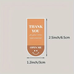 50pcs Thank You Gift Packaging Labels Self Adhesive Sticker Box Seal
