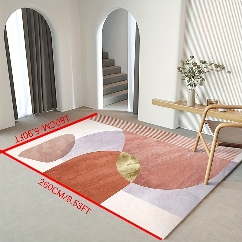 Modern Abstract Geometric Area Rug - Nordic Morandi - Non Shedding Floor Carpet