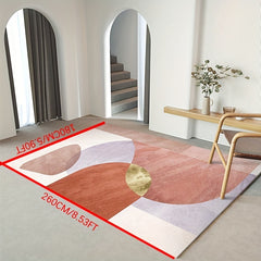 Modern Abstract Geometric Area Rug - Nordic Morandi - Non Shedding Floor Carpet