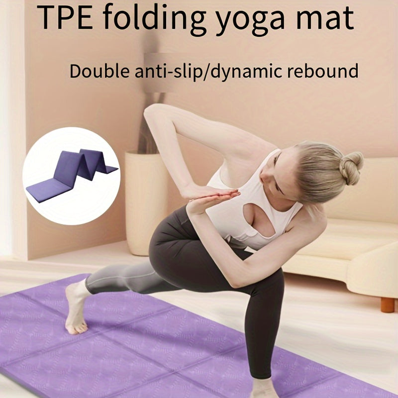 TPE Non-slip Yoga Mat Foldable Fitness Mat