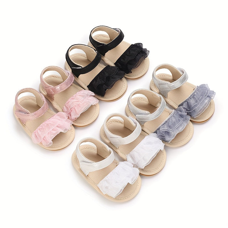 Breathable Open Toe Sandals For Baby Girls Lightweight Anti Slip Walking Shoes
