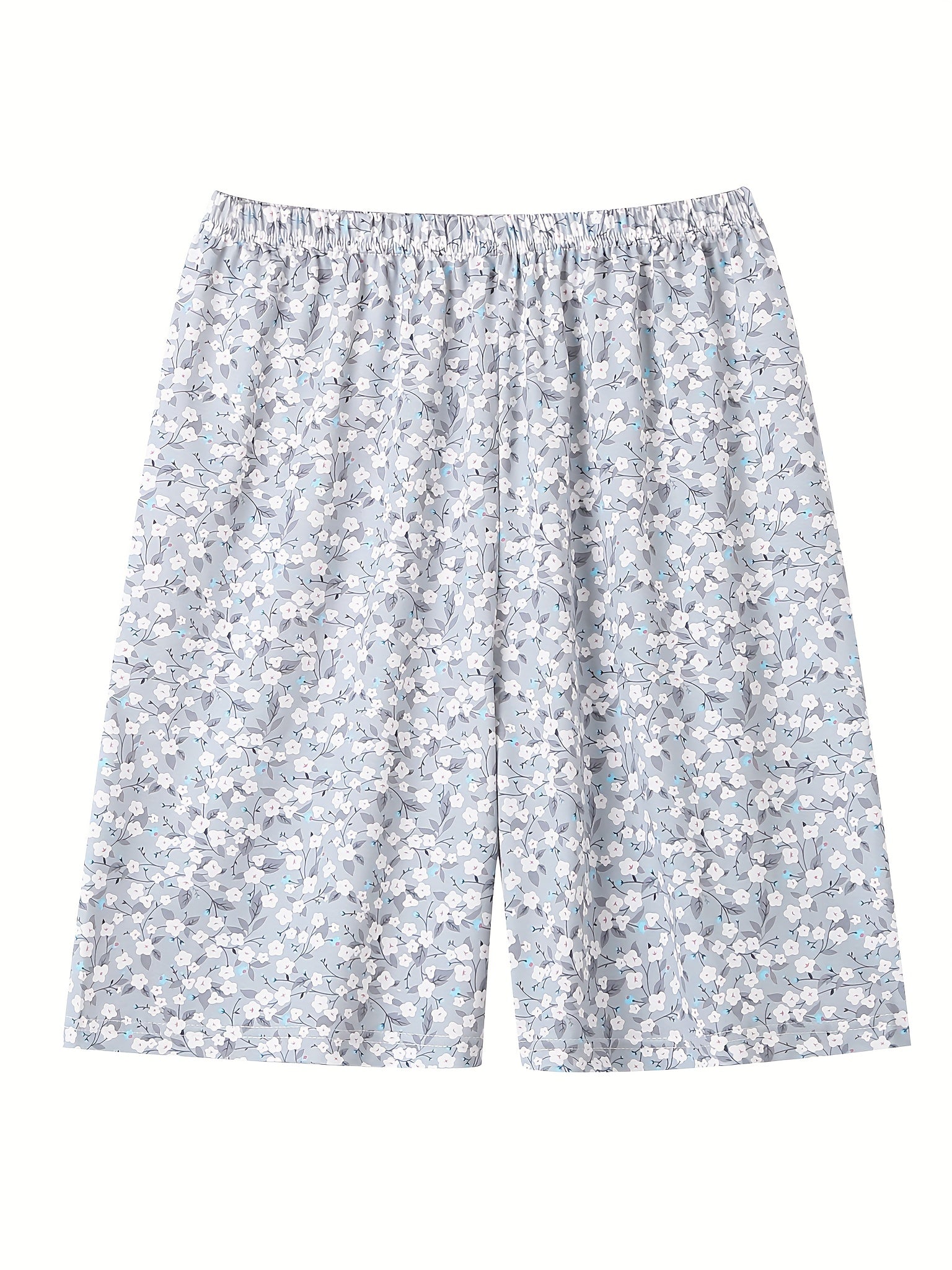 Women's Plus Ditsy Floral Print Summer Shorts