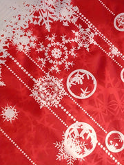 Women's Plus Bell & Snowflake Print Top & Pants Set