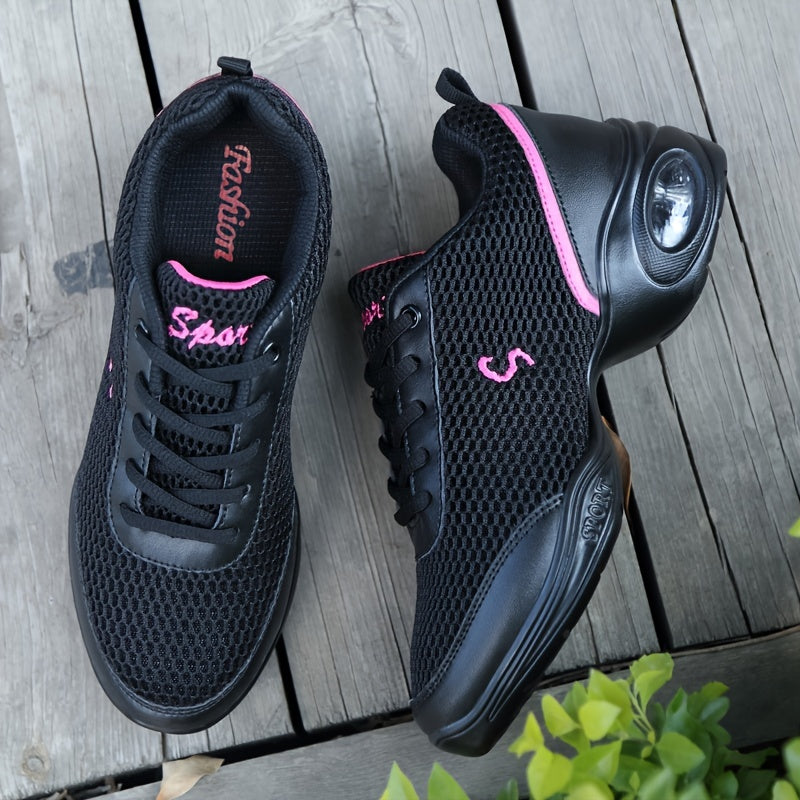 Arch Support Non Slip Dance Shoes Mesh Comfortable Air Cushion Shock Absorption