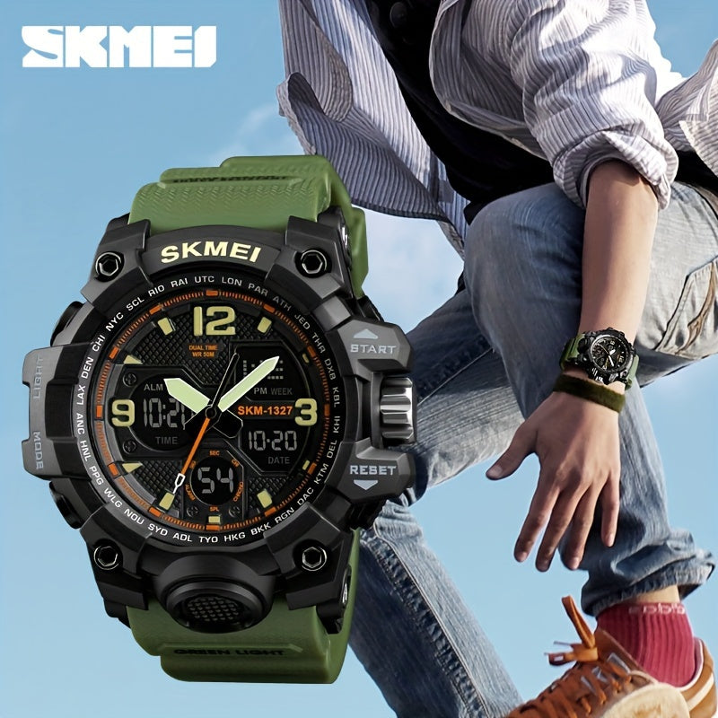 Unisex Sporty Military Digital Watch Multifunction Waterproof LED Display