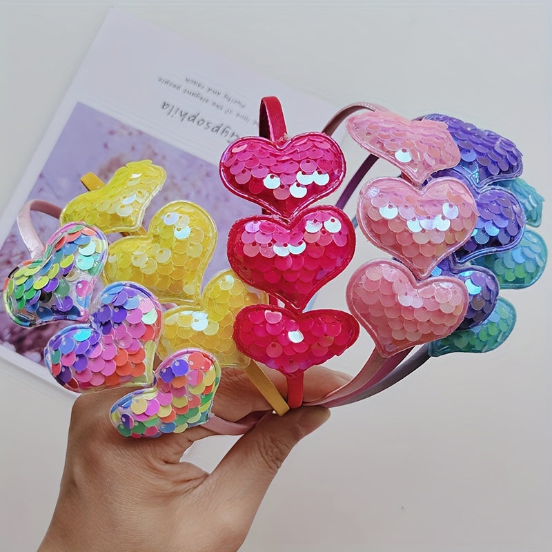 Girls' Glitter Love Headband & Sweet Hair Band