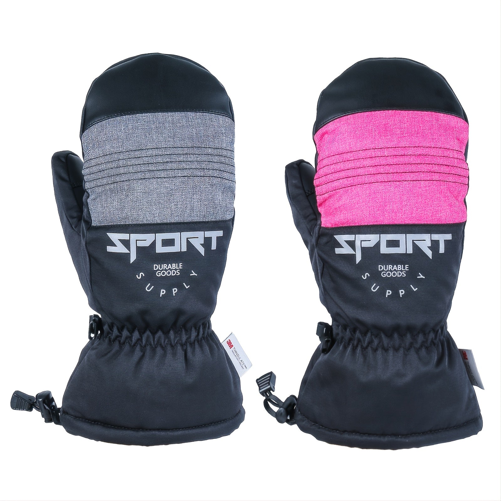 Waterproof Windproof Ski Mittens for Skiing Cycling Mountaineering