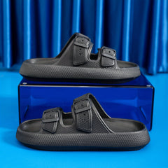 Men's Lightweight Pillow Slippers for Indoor Outdoor Shower Bathroom