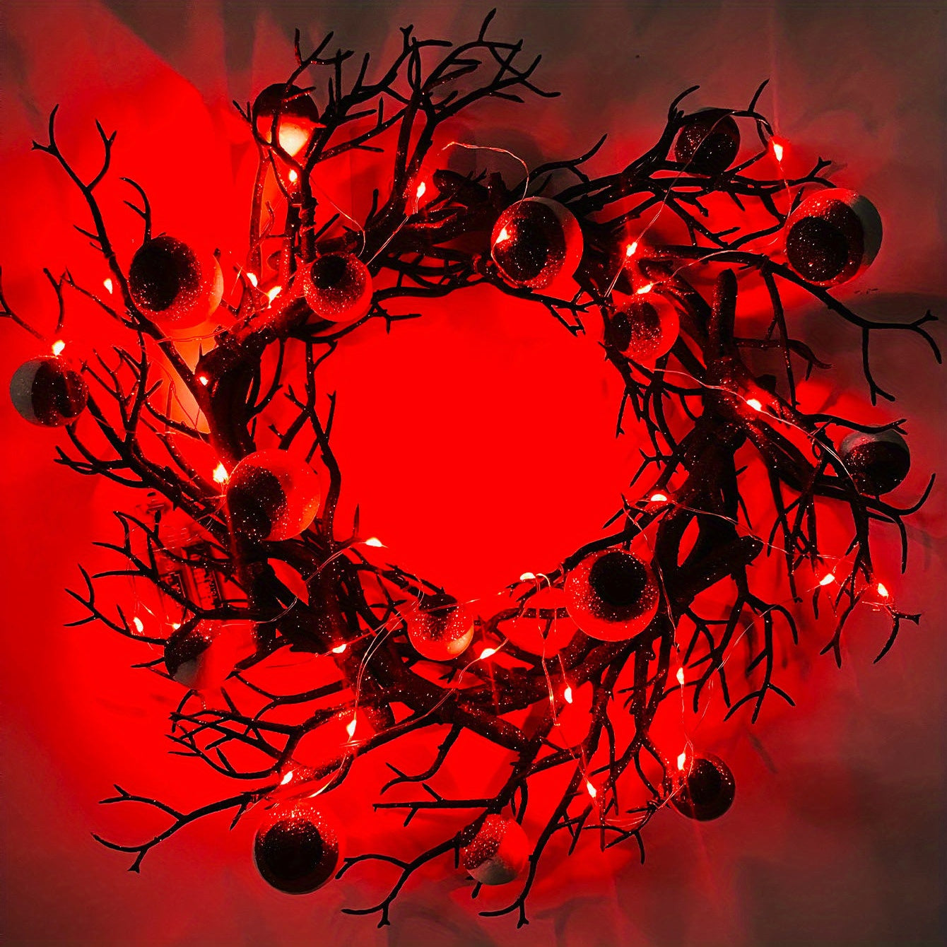 38.99 cm Artificial Eyeball Wreath Halloween Decoration